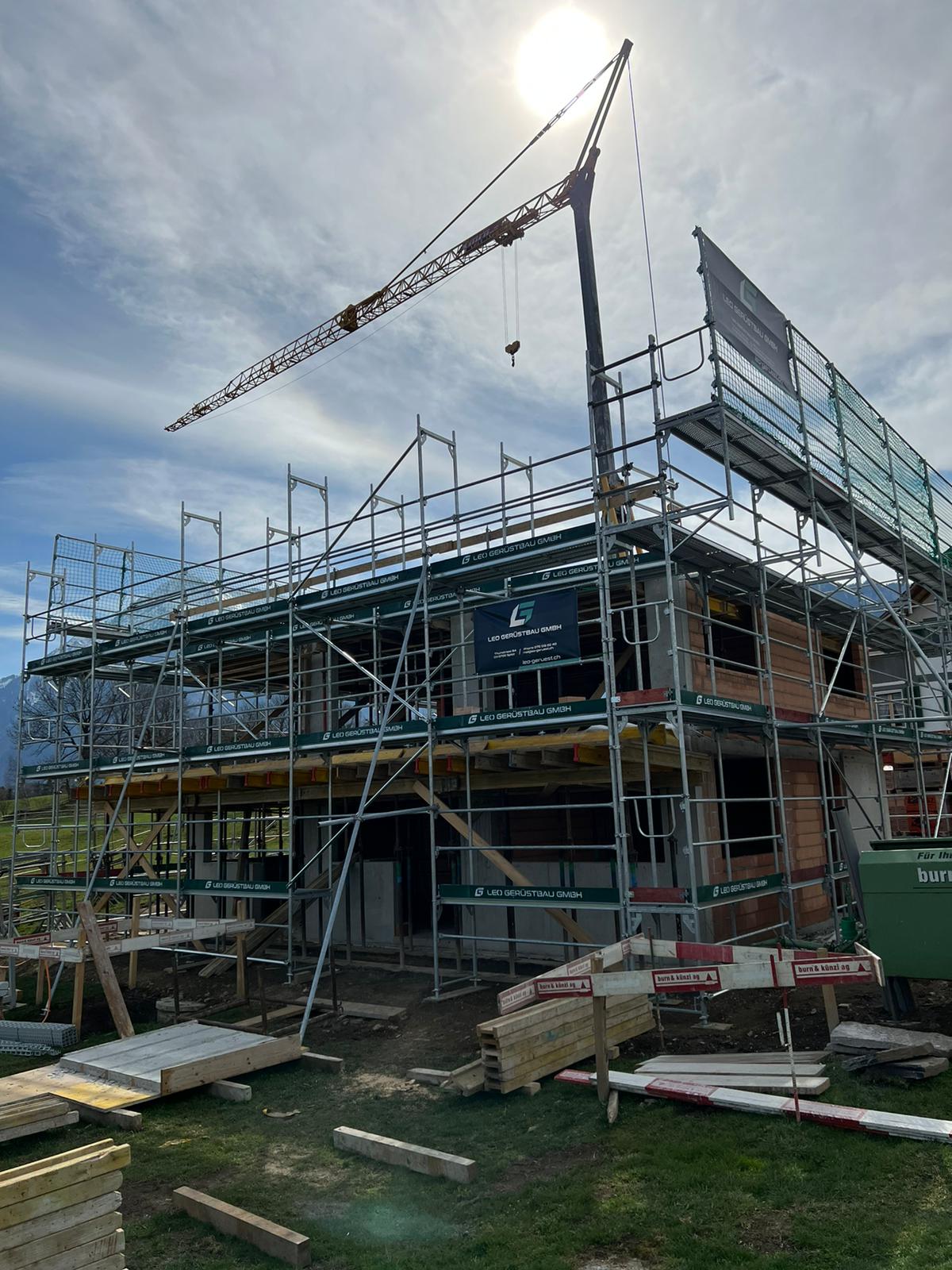 Gerüstbau Neubauprojekt
